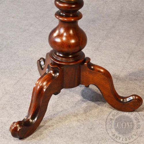 fig 2. Antique Piano Music Dressing Stool Rosewood Seat Height Adjustable c1870