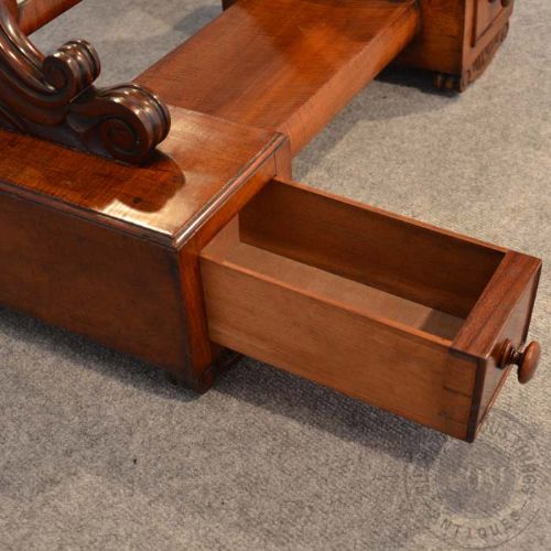 fig 2. Antique Victorian Dressing Vanity Swing Cosmetic Toilet Mirror Twin Drawer c1850