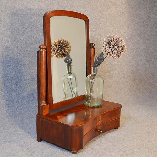 Antique Dressing Vanity Swing Cosmetic Toilet Mirror Jewelry Box Victorian C1870