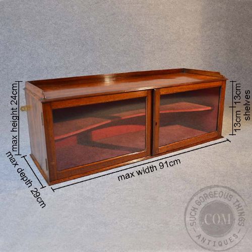 fig 1. Antique Small Display Specimen Cabinet Regency Rosewood Wall or Standing c1830