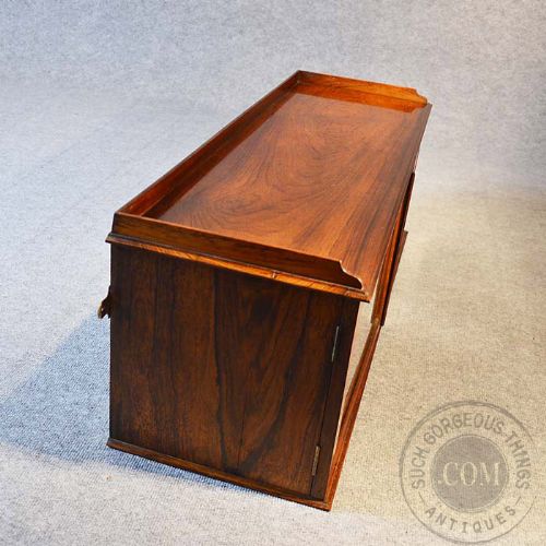 fig 3. Antique Small Display Specimen Cabinet Regency Rosewood Wall or Standing c1830
