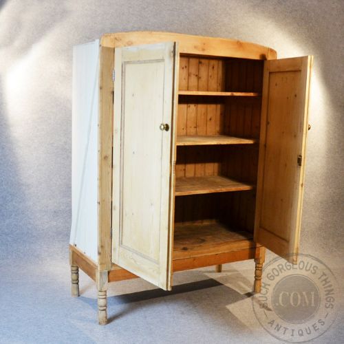 fig 2. Antique Original Victorian Pine Large Cabinet Larder Storage Cupboard c1880
