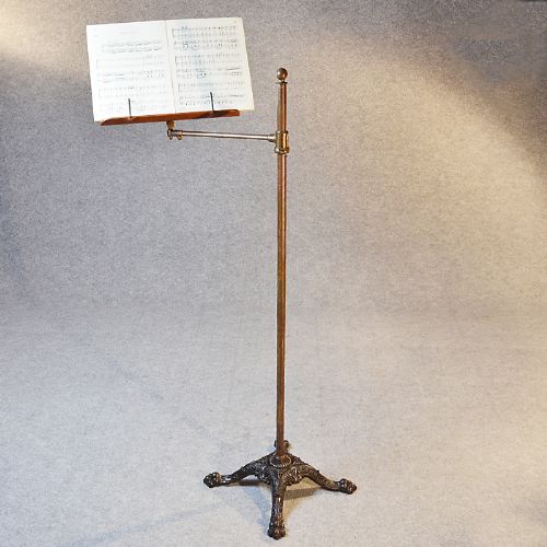 Antique Reading Table Lectern Musician Sheet Music Stand English Victorian C1870