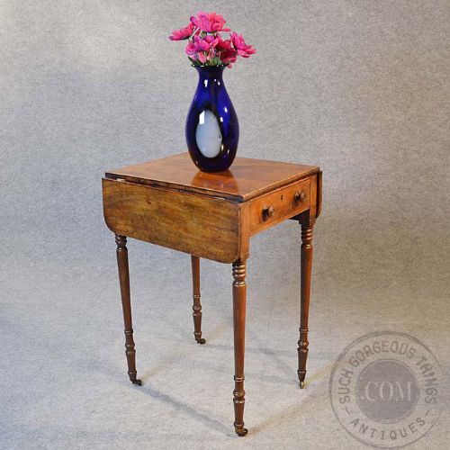 fig 2. Antique Reading Table Worktable Side Writing Lamp Wine Lectern Pembroke c1830