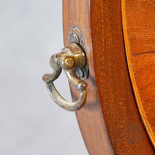 fig 3. Antique Dressing Vanity Swing Cosmetic Toilet Mirror Oval Twin Drawers c1800