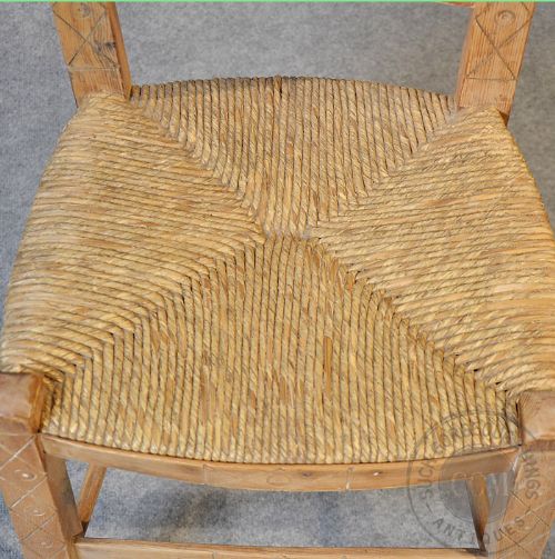 fig 3. Antique Pair Quality Victorian Pine Kitchen Dining Country Chairs c1890