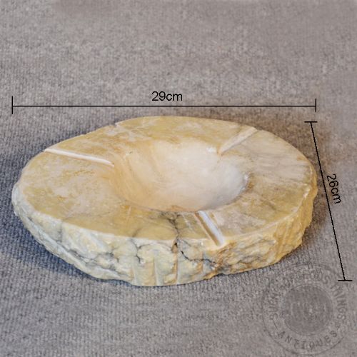 fig 1. Art Deco Period Vintage Marble Smokers Ashtray c1940