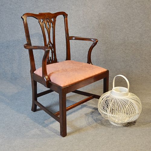 Antique Armchair Elbow Chair Chippendale Period English Georgian Mahogany C1760