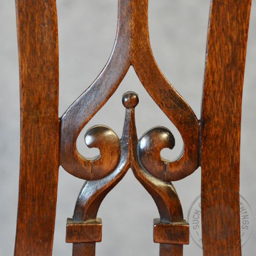 fig 2. Antique Armchair Elbow Chair Chippendale Period English Georgian Mahogany c1760