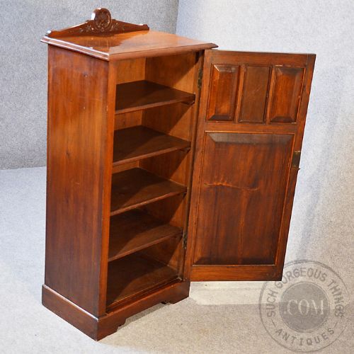 fig 2. Antique Music Display Cabinet Manuscript Filing Shelves English Victorian c1890