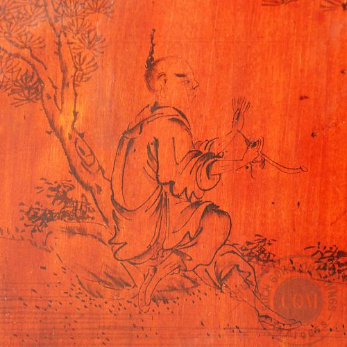 fig 3. Antique Chinese Cabinet Display Chest with Drawers Original Elm Yumu Asian c1800