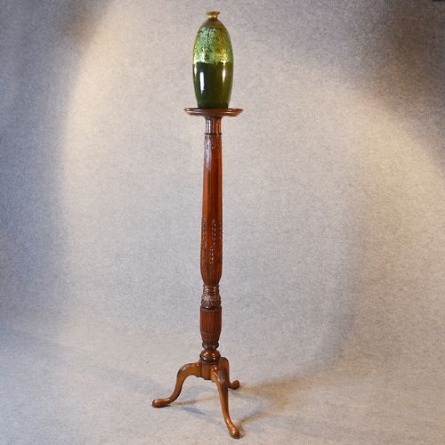 Antique Torchere Tripod Plant Lamp Stand English Victorian Mahogany C1860
