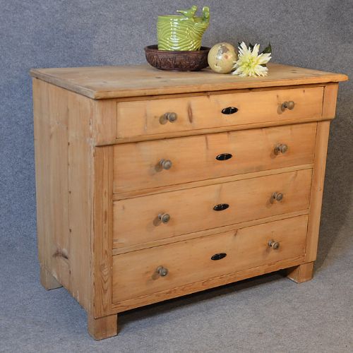 Antique Chest Drawers Original Quality Victorian Pine C1890