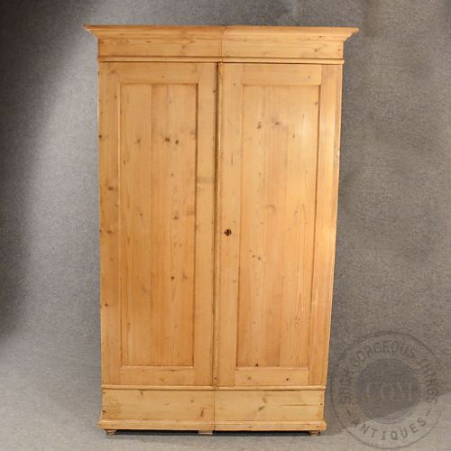 fig 2. Antique Wardrobe Original Quality Victorian Pine Double Door c1890