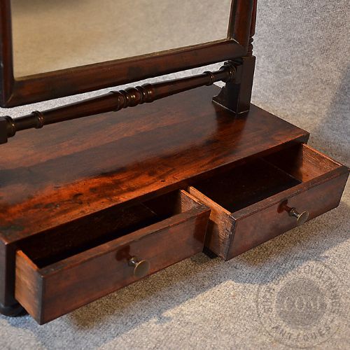 fig 2. Antique Georgian Dressing Vanity Swing Cosmetic Toilet Mirror English c1800
