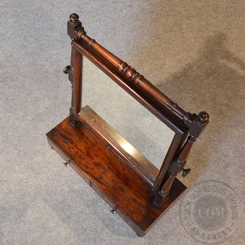 fig 3. Antique Georgian Dressing Vanity Swing Cosmetic Toilet Mirror English c1800