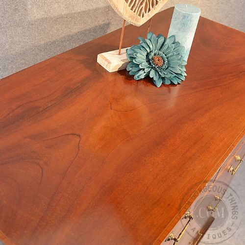 fig 2. Antique Chest Drawers Large English Edwardian Inlaid Mahogany c1910