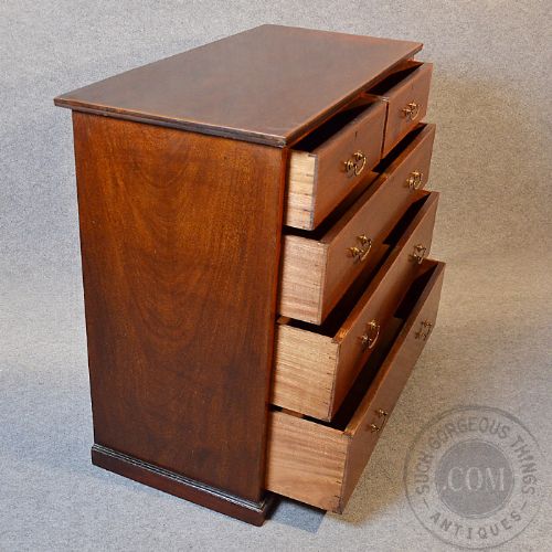 fig 3. Antique Chest Drawers Large English Edwardian Inlaid Mahogany c1910
