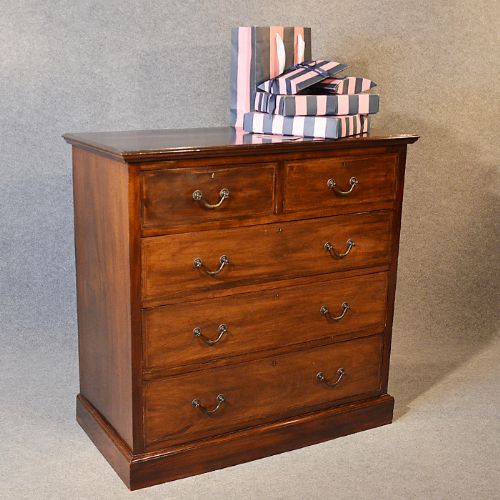 Antique Chest Drawers Large English Edwardian Inlaid Mahogany C1910