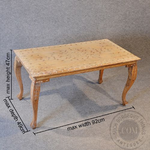 fig 1. Antique Coffee Table French Low Sofa Magazine Occasional With Fine Inlay c1900