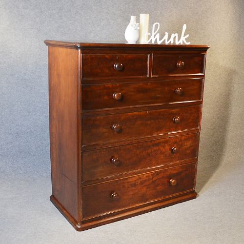 Antique Large Chest Drawers Victorian Mahogany Tallboy Excellent Quality C1870