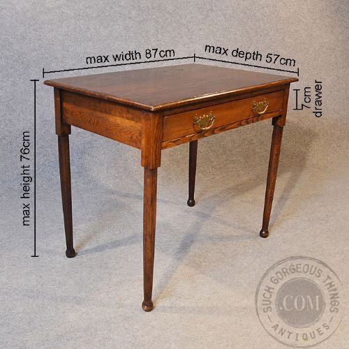 fig 1. Antique Oak English Library Table Writing Desk With Drawer Edwardian c1910
