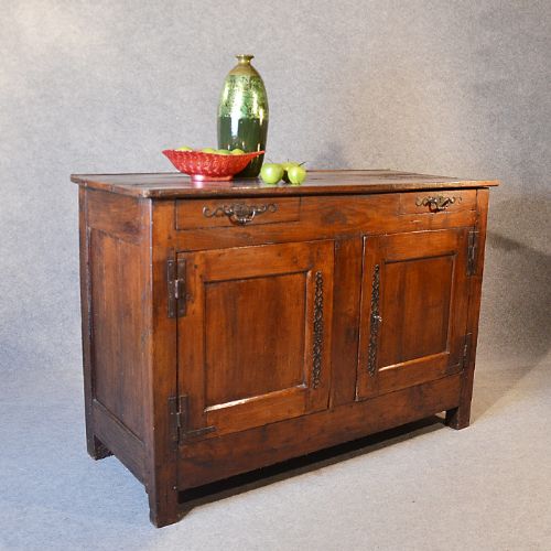 Antique French Elm Cabinet Country Dresser Base Cupboard Buffet C1800 Original