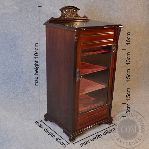 fig 1. Antique Music Display Cabinet Manuscript Magazine Document Filing Shelves c1880