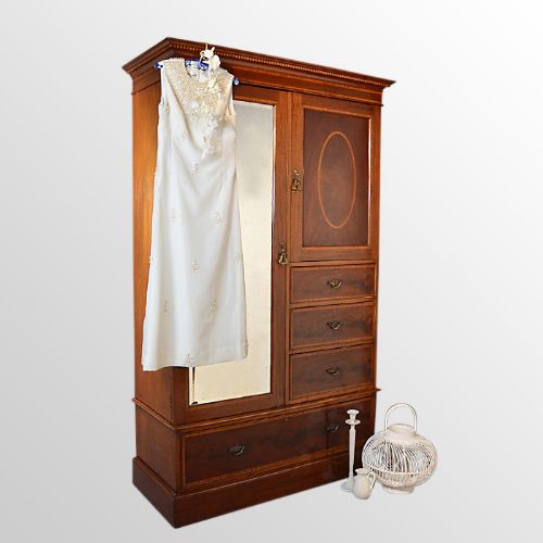 Wardrobe Regency Mahogany English by Willson London Top Quality C1820