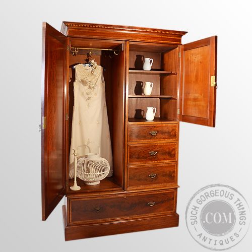 fig 2. Wardrobe Regency Mahogany English By Willson London Top Quality c1820