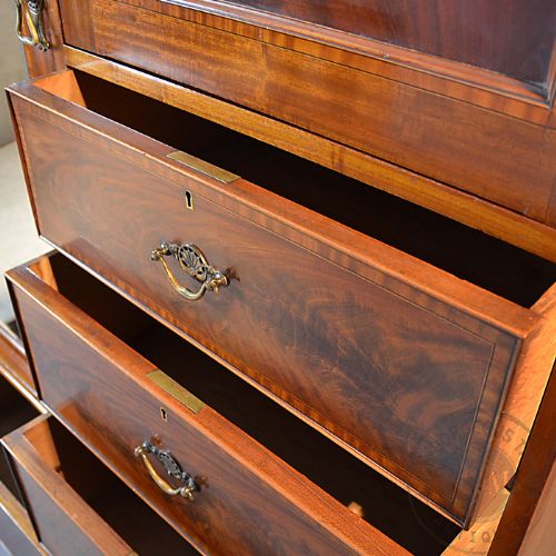 fig 4. Wardrobe Regency Mahogany English By Willson London Top Quality c1820