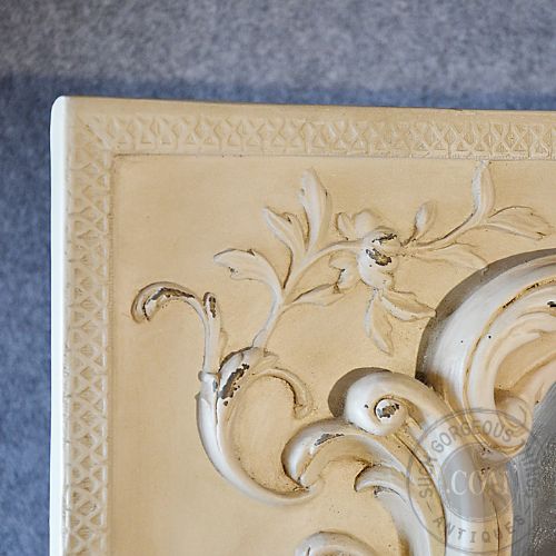 fig 2. Antique Large Wall or Floor Mirror Overmantle Ornate French Looking Glass c1920
