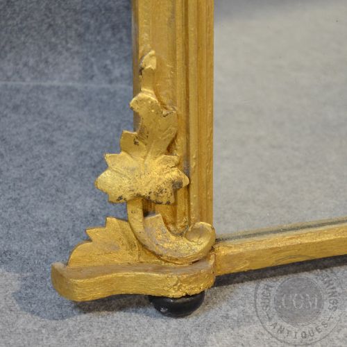 fig 2. Antique Mirror Overmantle Wall Regency English Ornate Gilt Looking Glass c1830