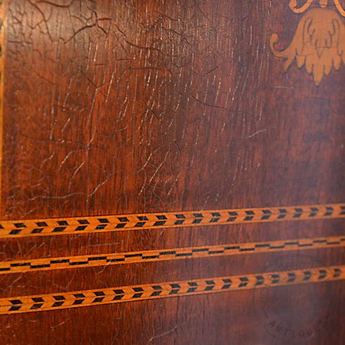 fig 3. Wardrobe Mahogany Victorian Quality - Mirror Door & Marquetry c1900