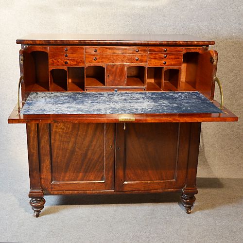 fig 2. Cabinet Secretaire Writing Desk English Regency Bureau Abattant Escritoire c1820