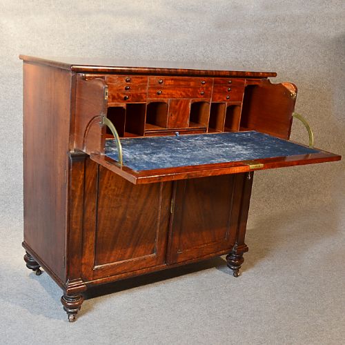 fig 4. Cabinet Secretaire Writing Desk English Regency Bureau Abattant Escritoire c1820