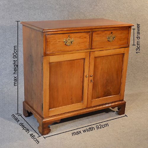 fig 1. Cabinet English Georgian Cupboard Antique Buffet Mahogany c1800