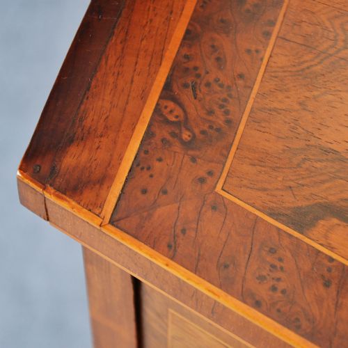 fig 2. Cabinet English Georgian Cupboard Quality Antique Bow Front Burr Walnut c1800