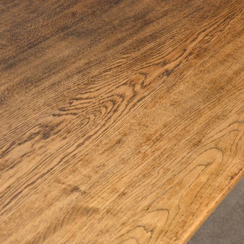 fig 3. Antique Oak Kitchen Dining Table Country English Refectory 7' Long Quality c1890