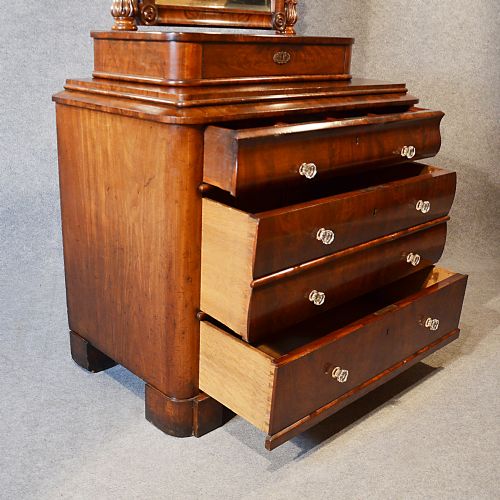 fig 2. Antique Dressing Table Chest of Drawers Superb Quality English c1835