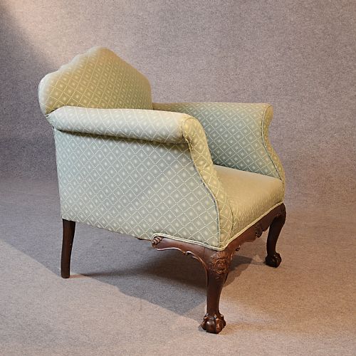 fig 3. Antique Armchair Drawing Room Upholstered Easy Chair Victorian English c1900