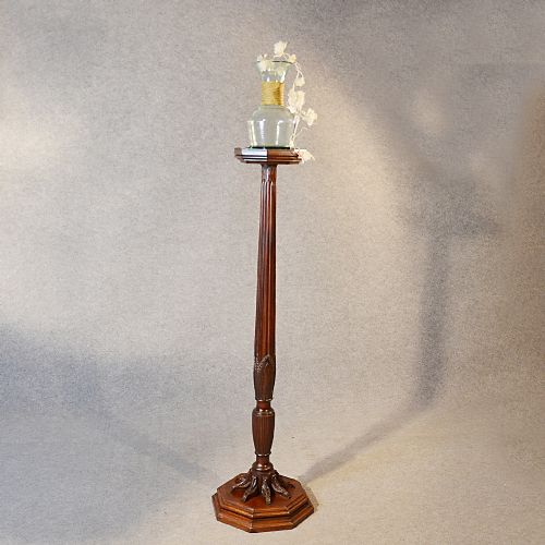 Antique Torchere Stand Tripod Plant Lamp Base Mahogany English Regency C1830