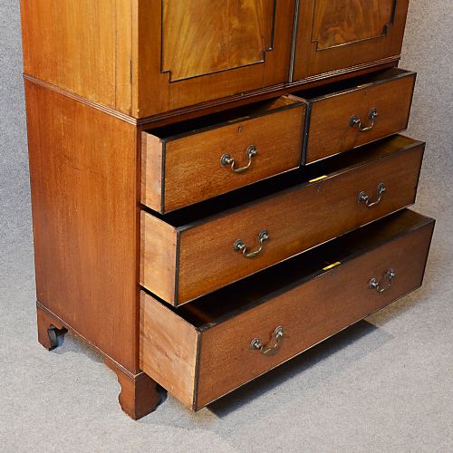 fig 2. Antique Linen Press Wardrobe Compactum Chest Quality English Victorian c1880
