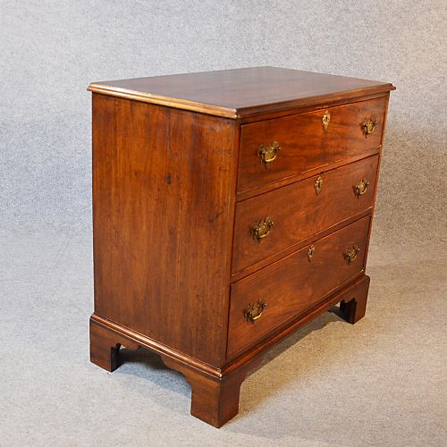 fig 3. Antique Chest Drawers English Georgian Mahogany Fine Quality Mid Sized c1760