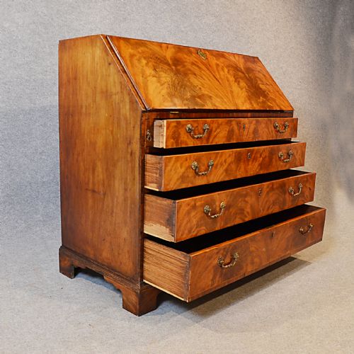 fig 5. Antique Georgian Writing Bureau Large English Desk on Chest Top Quality c1780