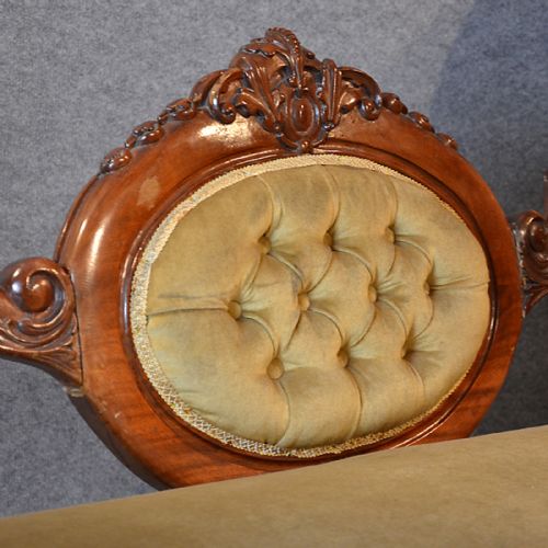 fig 2. Antique Sofa Spoonback Double Ended Couch Settee English Victorian Styled c1920