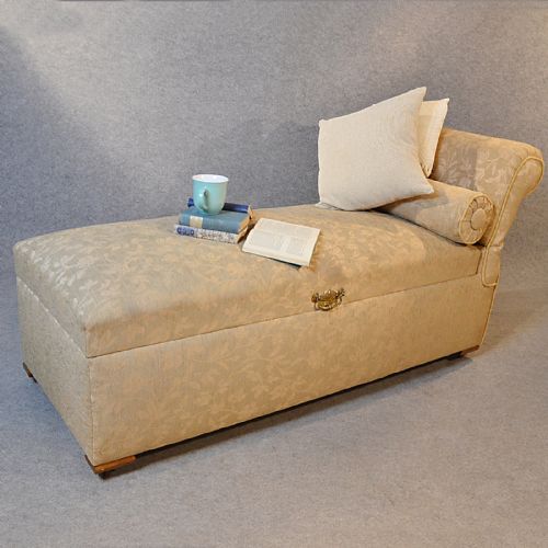 Antique Chaise Longue Day Bed Quality Ottoman Chair Victorian English C1900