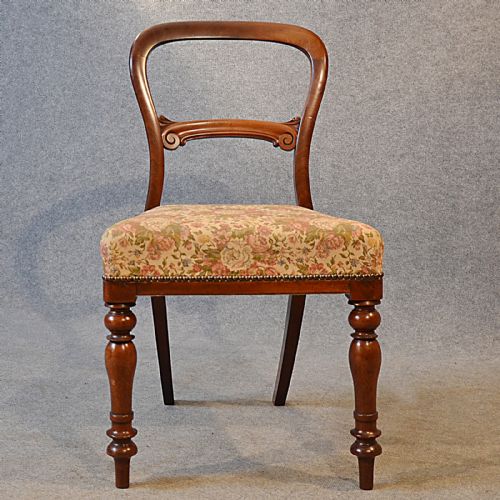 fig 3. Antique Dining Side Office Desk Study Chair English Victorian Mahogany c1870