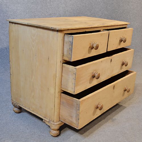 fig 2. Antique Chest Drawers Original English Victorian Pine c1900