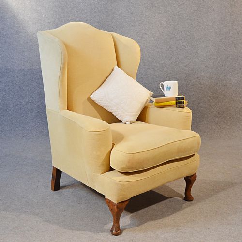 Antique Armchair Wingback Wing Arm Chair Victorian English C1900